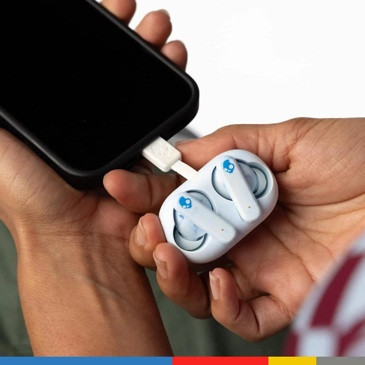 Skullcandy EcoBuds Sustainable Wireless in-Ear Bluetooth Earbuds - Glacier