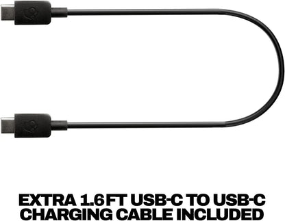 Skullcandy Hesh ANC Wireless Over-Ear Bluetooth Headphones with Extra USB-C Charging Cable, Active Noise Canceling, 22 Hrs Battery, Foldable Lightweight Design, Microphone iPhone Android - Preppy Sage