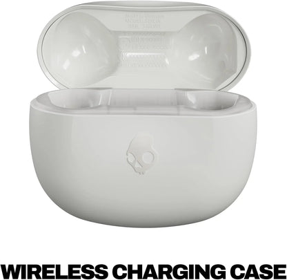 Skullcandy Rail ANC Active Noise Cancelling Wireless Earbuds - Bone/Orange