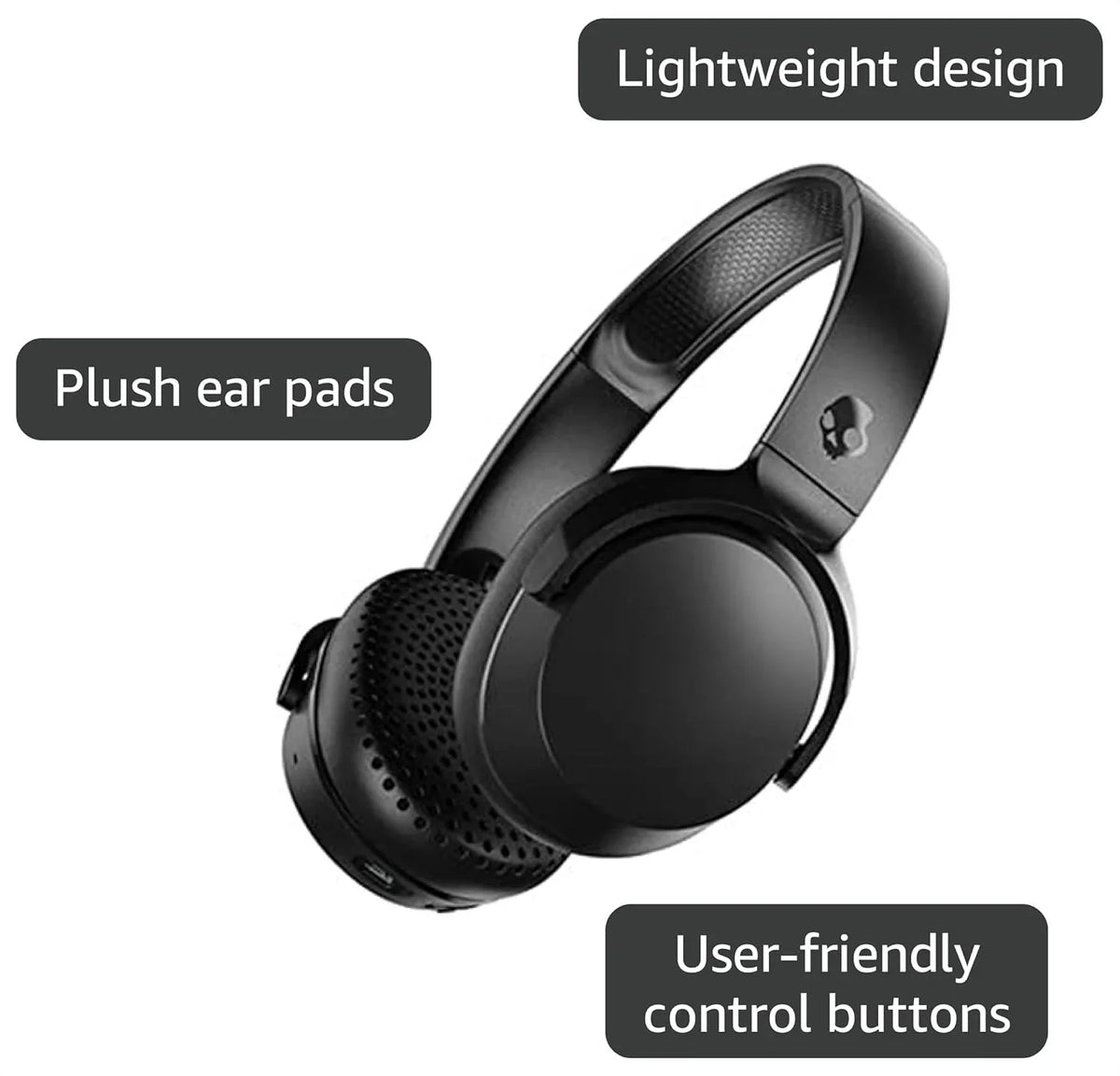 Skullcandy Riff Wireless On-Ear Headphones - Black