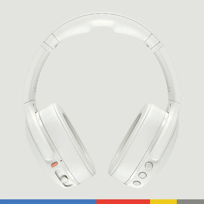 Skullcandy Crusher Evo Wireless Bluetooth Headphones with Extra USB-C Charging Cable, Multi-Sensory Bass, Noise Isolating Over-Ear Fit, 40 Hours Battery, Microphone for iPhone Android - Bone