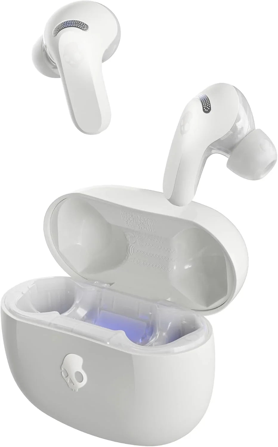 Skullcandy Rail ANC Active Noise Cancelling Wireless Earbuds - Bone/Orange