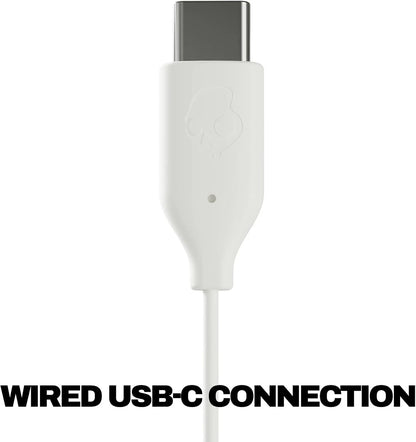 Skullcandy Jib USB-C Wired Earbuds with Noise Isolating Fit - Bone
