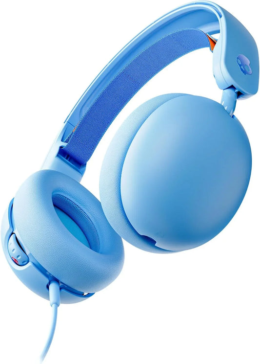 Skullcandy Grom Wired Over-Ear Volume-Limiting Audio Headphones - Surf Blue