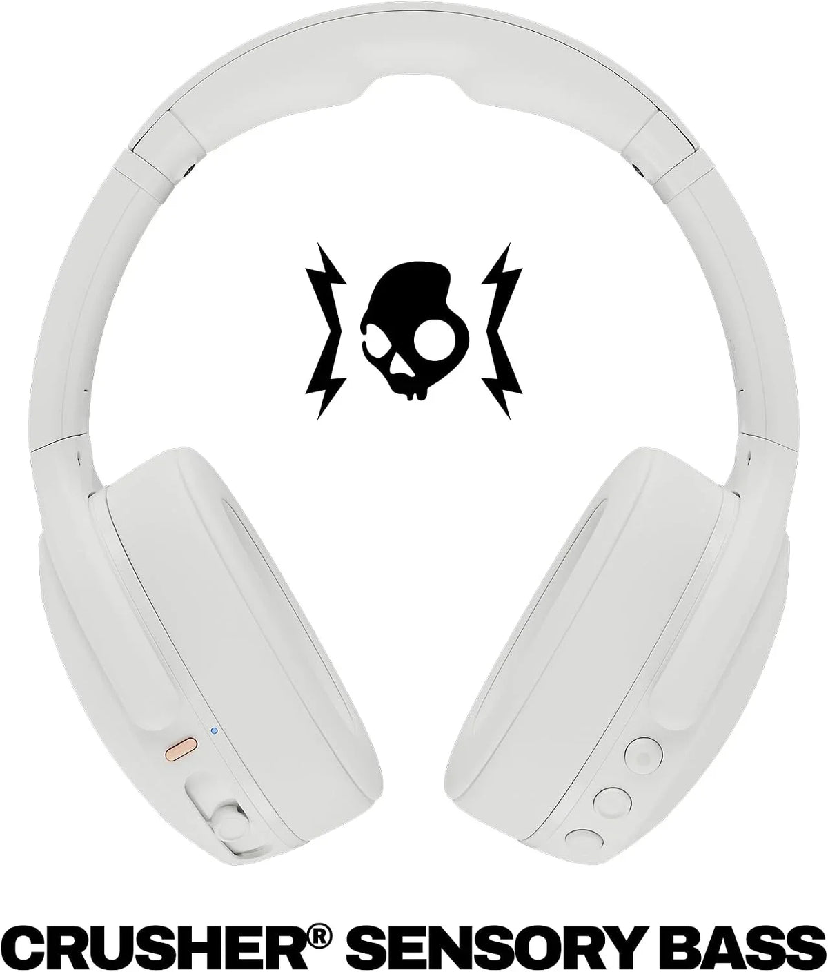 Skullcandy Crusher Evo Wireless Multi-Sensory Bass Headphones - Bone