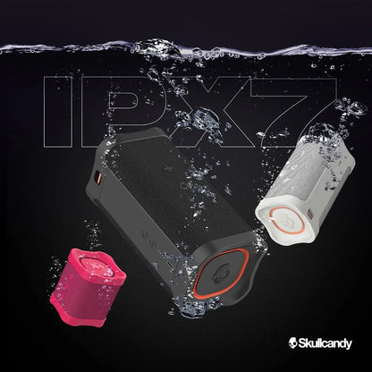 Skullcandy Terrain Wireless Bluetooth Speaker - IPX7 Waterproof Portable Speaker with Dual Custom Passive Radiators, 14 Hour Battery, Nylon Wrist Wrap, & True Wireless Stereo (Green)