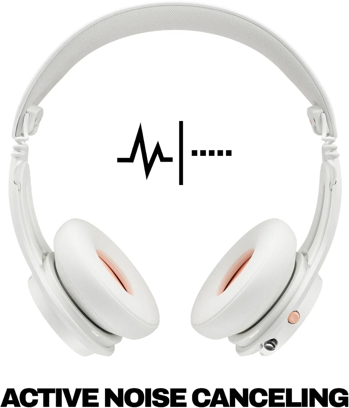 Skullcandy Icon ANC Noise Canceling Wireless Headphones - Bone/Orange