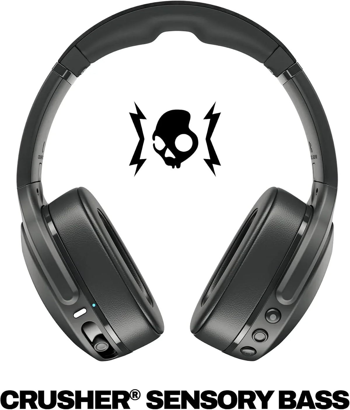 Skullcandy Crusher Evo Wireless Multi-Sensory Bass Headphones - True Black