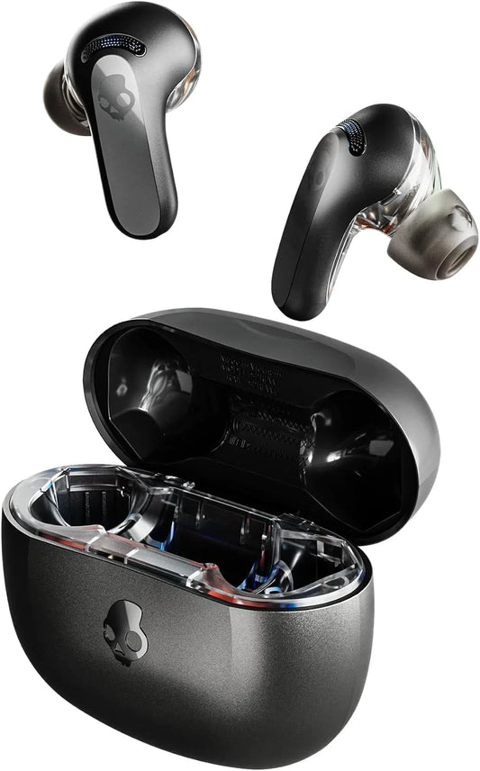 Skullcandy Rail ANC Active Noise Cancelling Wireless Earbuds - True Black