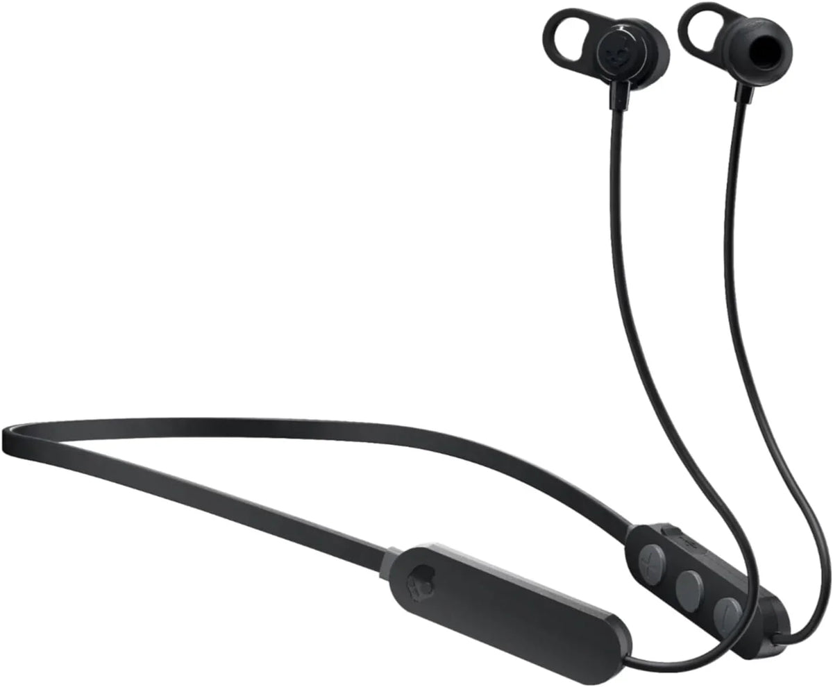 Skullcandy Jib XT Wireless Earbuds, Bluetooth Headphones, Up to 6 Hrs Battery, Noise Isolating Fit, Sweat Resistant, Built-in Microphone, iPhone Android, Ear Gel Sizes Included for Custom Fit - Black