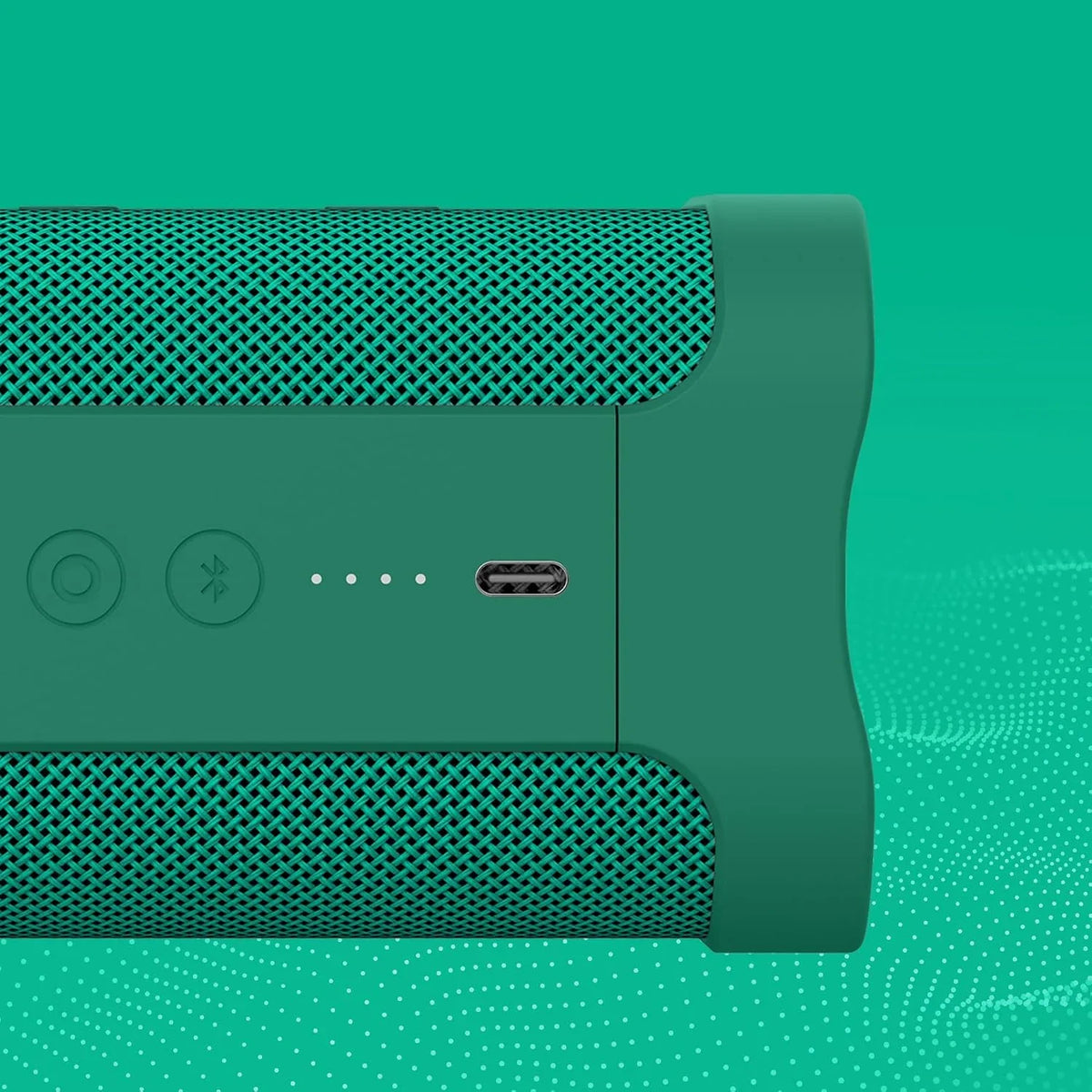 Skullcandy Terrain Wireless Bluetooth Speaker - IPX7 Waterproof Portable Speaker with Dual Custom Passive Radiators, 14 Hour Battery, Nylon Wrist Wrap, & True Wireless Stereo (Green)