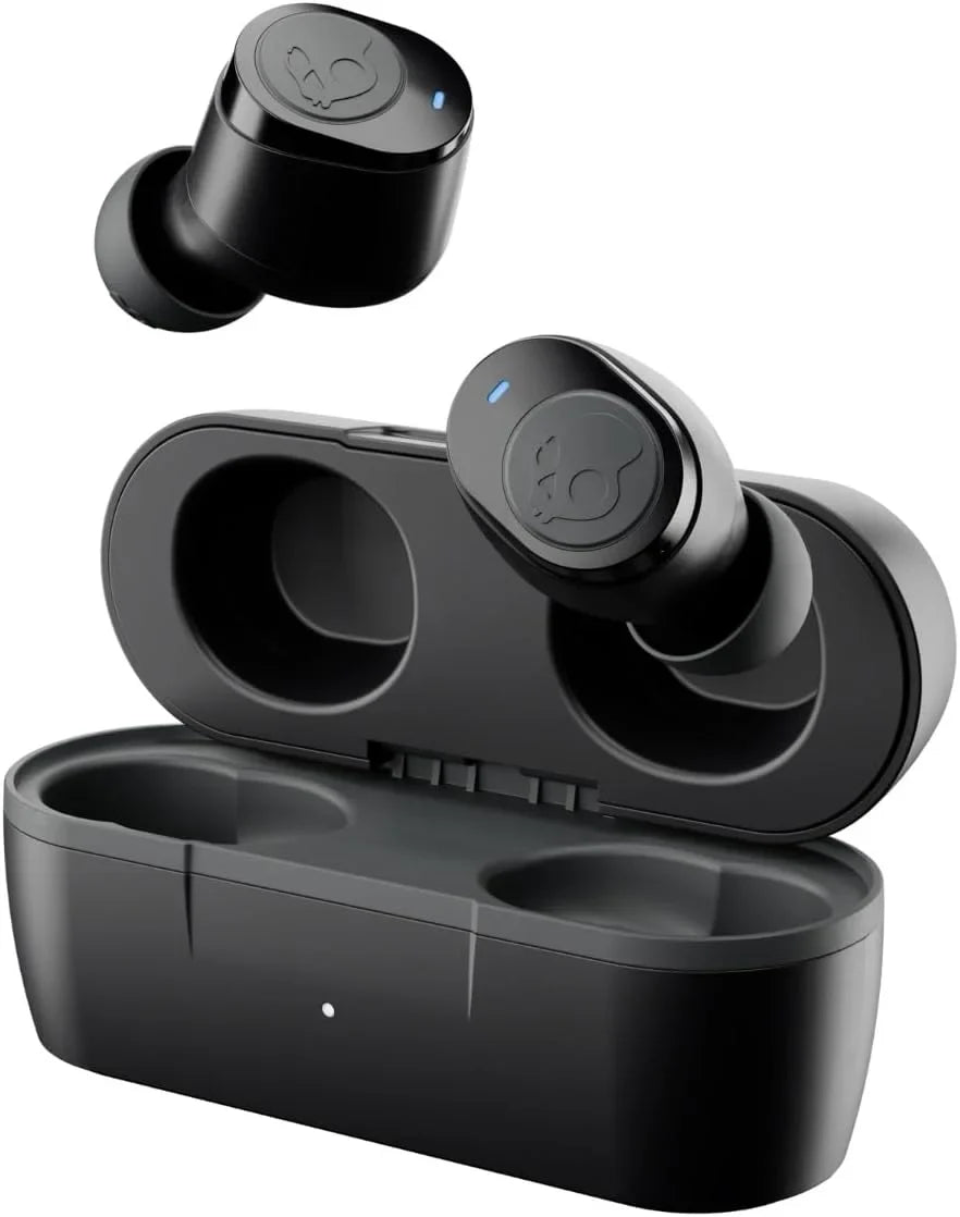 Skullcandy Jib True 2 Wireless Earbuds,Bluetooth Headphones,Up to 33 Hours Battery with Charging Case,Noise Isolating Fit,Sweat and Water Resistant,Microphone for iPhone Android-True Black,(Pack of 2)