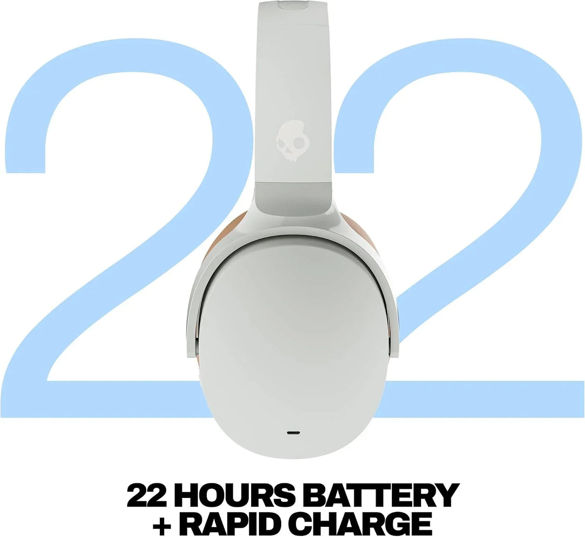 Skullcandy Hesh ANC Noise Cancelling Wireless Headphones - Mod White