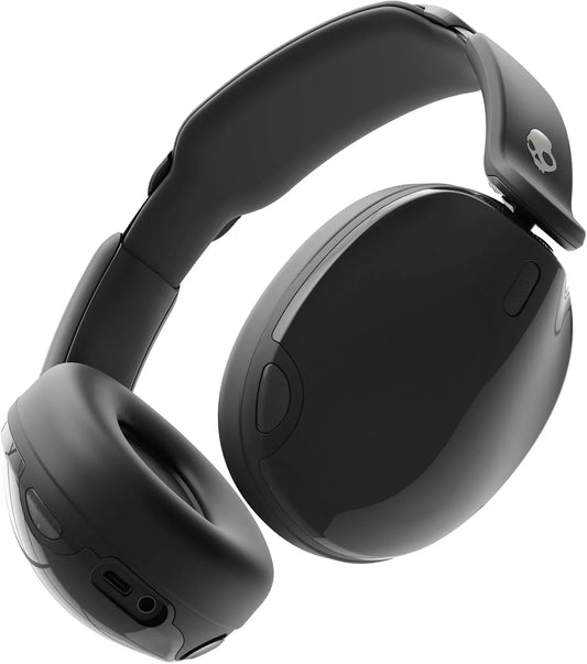 Skullcandy Hesh 540 ANC Wireless Over-Ear Bluetooth Headphones With THX Spatial Audio, Active Noise Cancelling, Personalized Sound, Up To 65 Hours Battery, Microphone For iPhone Android - True Black
