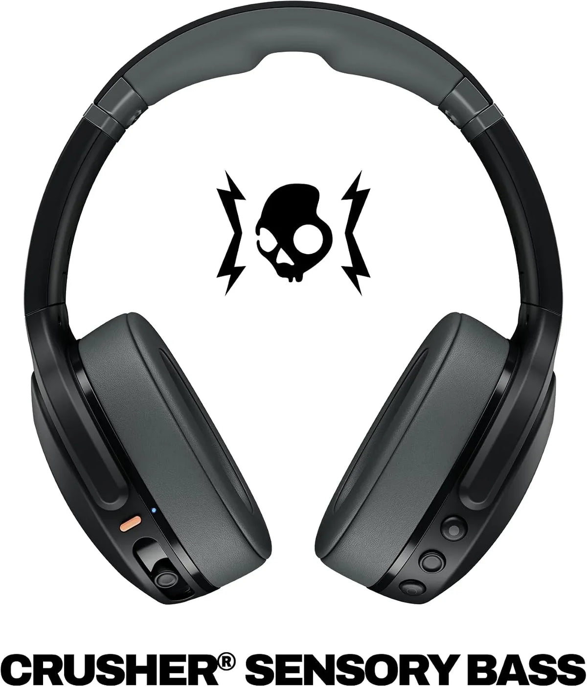 Skullcandy Crusher Evo Wireless Multi-Sensory Bass Headphones - Asphalt