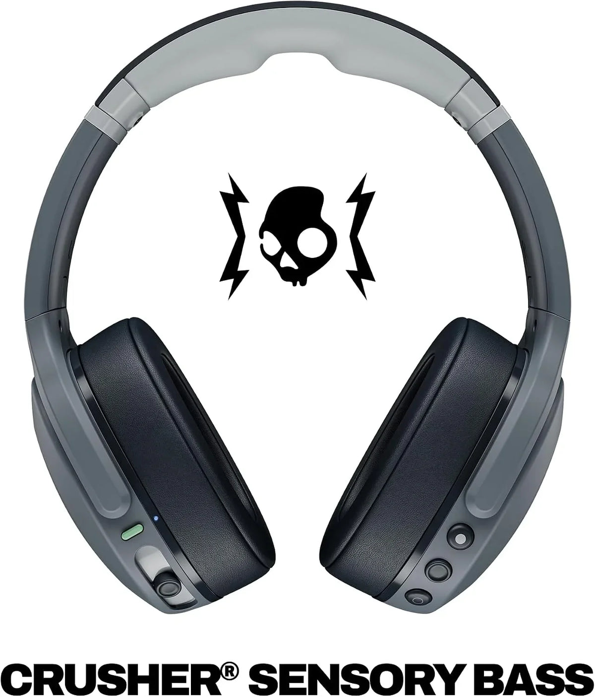 Skullcandy Crusher Evo Wireless Multi-Sensory Bass Headphones - Chill Grey